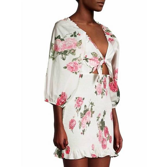 NEW LOVESHACKFANCY kyndra dress in paradise pink - Picture 2 of 4